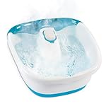 Homedics Bubble Mate Foot Spa, Toe Touch Controlled Foot Bath with Invigorating Bubbles and Splash Proof, Raised Massage Nodes and Removable Pumice Stone