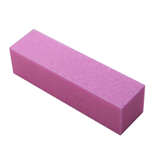 Healeved Bloque De Lijado Para Uñas Rosa Pulidor Natural De Manicura y Pedicura Limas Lavables De Cuatro Lados Para Cuidado De Uñas De Manos y Pies Uso Profesional y Doméstico