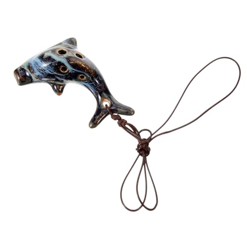 GOOHOCHY Ceramic Ocarina Music Instrument for Beginners Portable Small Ocarina for Safe and Smooth Surface Festivals and Special Occasions