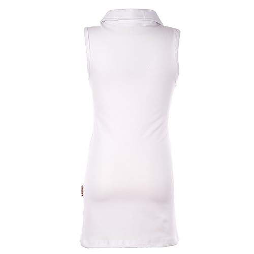 Girl's Sleeveless Polo Neck Tank Dress3