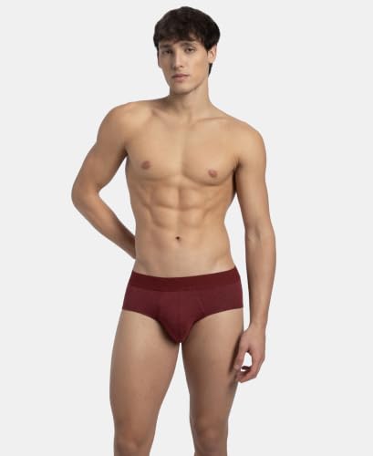 Image of Jockey LM05 Men Bamboo Cotton Elastane Stretch Breathable Mesh Brief with StayDry Treatment