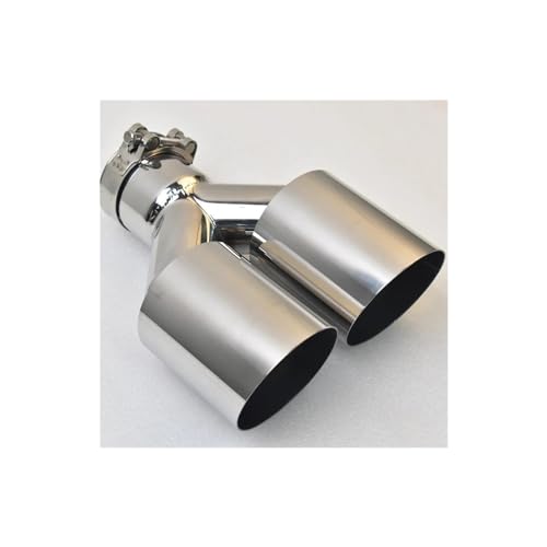 Tuyau d'échappement arrière voiture 57mm embout silencieux universel acier inoxydable QAQMHVCVB