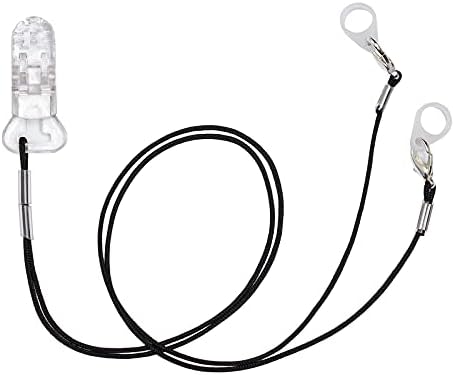 Hearing Aid Clip For Seniors Adults-Anti-Lost Lanyard Protector Bte Clip Holder Rope With Loops And Clip And Security Clip?Black?
