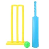 Abaodam Unisex Cricket Set with Plastic Bat Ball and Stumps for Kids Outdoor Beach and Backyard Sports Game...