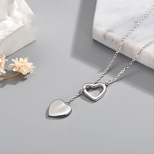 Collier double cœur pour femme au design élégant et finitions soignées - 3