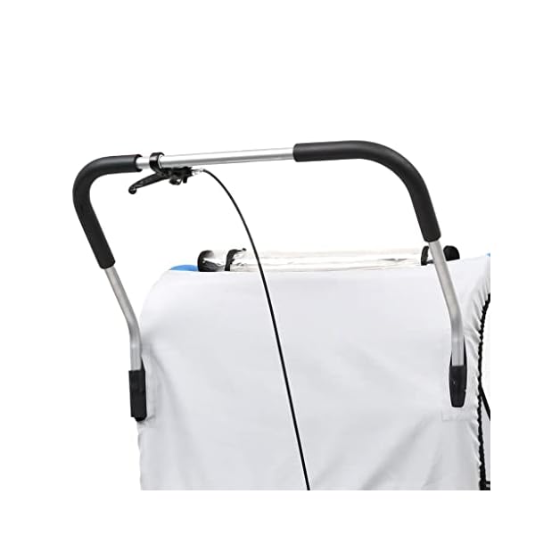 vidaXL Fahrradanhänger Jogger 2-in-1 Kinderanhänger Fahrrad Anhänger Kinderwagen Kinderfahrradanhänger für 1 oder 2… – Bild 6