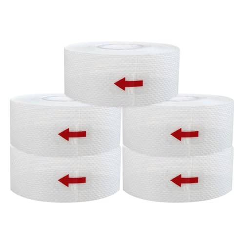 Anneome Almohadillas Absorbentes de Sudor para Gorras y Cuellos Parches Autoadhesivos de Tela No Tejida Hipoalergénicos Pack de 5 Unidades Blancas Protección Cómoda y Transpirable para