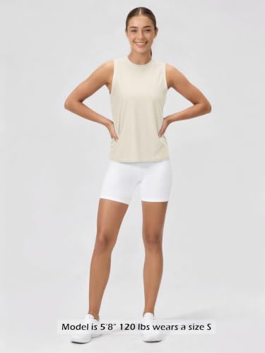 Image of ODODOS Women's Performance Tank Ultra Soft odSTRATUM Tech Sleeveless Tee Shirts High Crew Neck Pullover Top