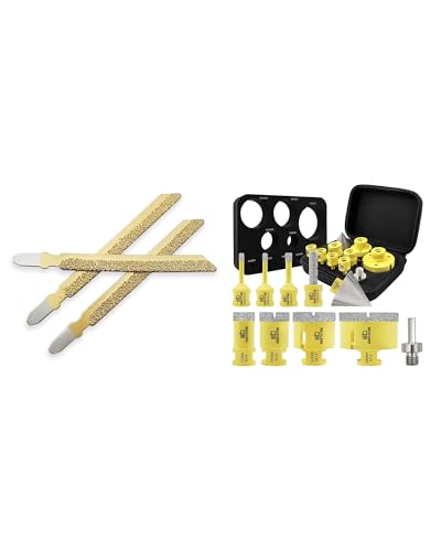 Lames de scie sauteuse diamantée et forets carrelage SHDIATOOOL 10 pcs