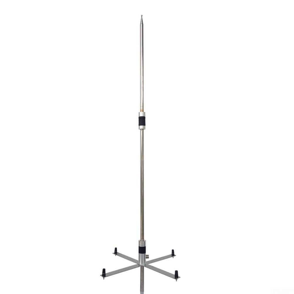 Gptwo-pro - Antenna a onde corte da 7-54 MHz, 200 W, con scala di frequenza per antenna Gp, asta in acciaio inossidabile, attrezzatura radio portatile Ssb Fm Ham (versione standard)