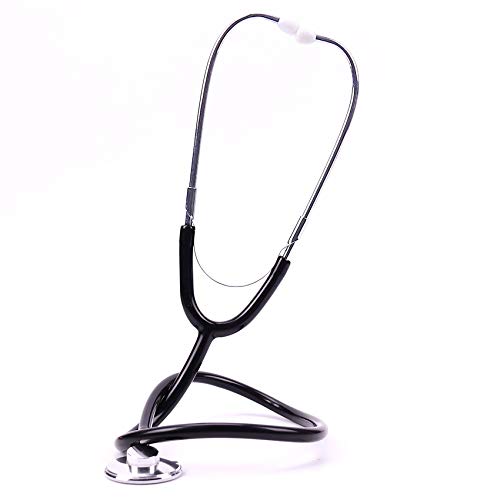 NO LOGO XJB-TZQ, Medizinisches Stethoskop Tragbares Auskultation Phonendoscope Ausrüstung Aid Einseitig Klinische Stetoskop Aluminium Medical Devices (Farbe : Schwarz)