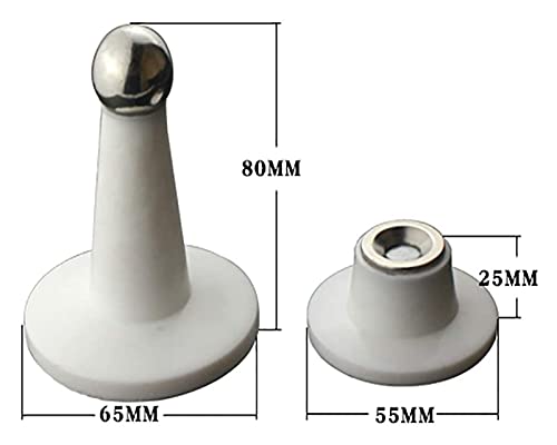 Tope de puerta de gel de sílice anticolisión con succión magnética para pared 3