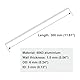 iMeistek 6063 Aluminium-Rundrohre, 6 mm Außendurchmesser, 3 mm Innendurchmesser, 300 mm Länge, 1,5 mm Wand, nahtlos, gerade, Aluminiumrohre (3 Stück)