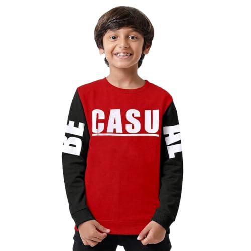 Image of Clotth Theory Boys Cotton Round Neck Full Sleeves Sweatshirt for Light Winters