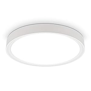 B.K.Licht I Plafondlamp I plafoniere I lampen wit I verlichting I Ø33.5 cm I 4.000K I 1.500 lumen I 15W plafondlampen I LED plafonniere