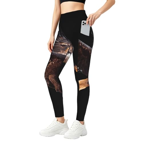 Pantalones de yoga con control de abdomen y bolsillos prácticos para entrenar