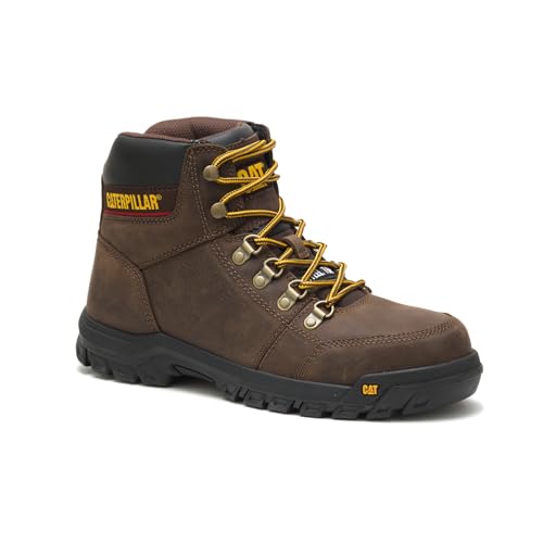 Cat Footwear Men's Outline St Work Boot, Seal Brown, 12 Wide by CAT - Used condition - Image 4