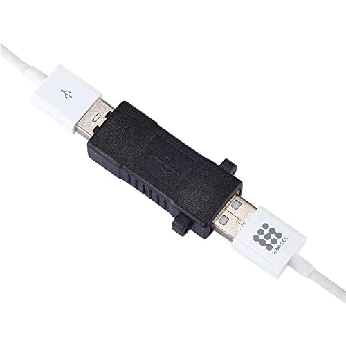 Image of [ 2 Pieces USB 2.0 Coupler Adapter Type A Female to Female Bridge Extension Connector, USB2.0 Female to Female, USB2.0 Cable Connector Joiner