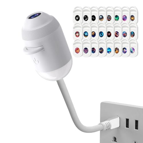 Image of Galaxy Projector Holographic Night Light Projector USB 24 Slides Rotate