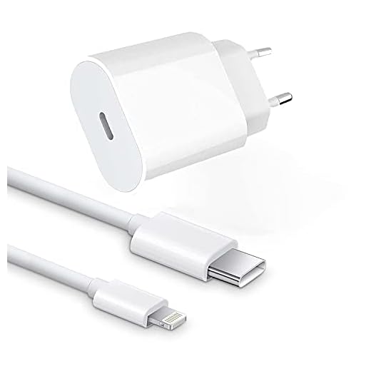 【Certificado Apple MFi】iPhone Cargador rápido USB-C, Cargador rápido de 20 W PD con PD 3.0 Movil Enchufe USBC Pared Adaptador y Tipo C 2M Cable para iPhone 13 Pro Max Mini 12 Pro Max 11 Pro X XS,iPad