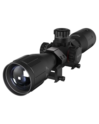 Aquilifer HT 4x32 AO Rifle Scope for .22LR, Red/Green