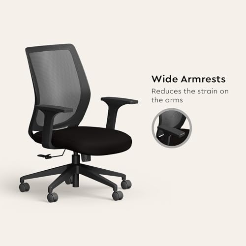 GODREJ INTERIO Curv Chair Premium Mesh Wide Back Ergonomic Chair for Work from Home/Study Chair, 1 Year Warranty, Height Adjustable Chair, Heavy... - Image 7