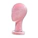 Generic Mannequin Head Velvet Wig Stand Hat Display Stand Manikin Head for Store Beauty Salon, Pink, Height 33cm