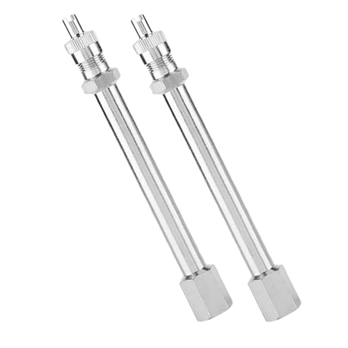 Prolunghe Per Valvola Di Gomma - 2 Adattatore Per Gonfiaggio A Design Dritto - Diritta Per Gonfiaggio Pneumatici Auto Moto Bici Camion