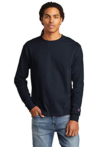 T-shirt manches longues Champion bleu marine idéal pour vos weekends décontractés et le sport
