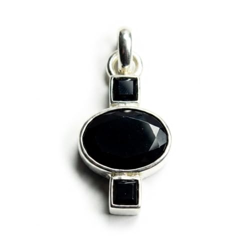 Pendentif grenat rouge naturel et bijoux argent 925 fait main tendance