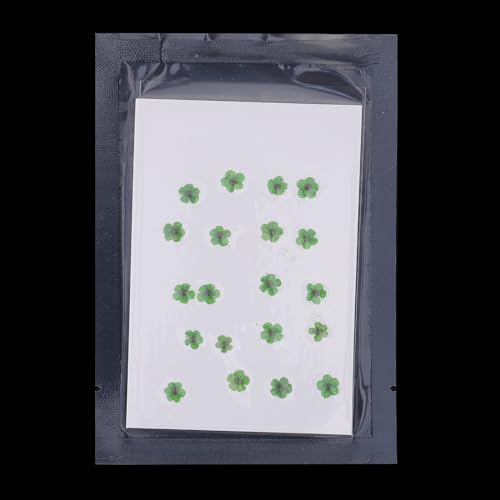 Flores secas prensadas verdes, 60 piezas para manualidades miniatura 4