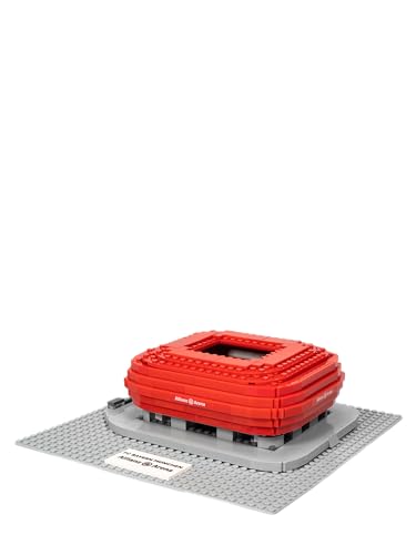 FC Bayern München Klemmbausteine Arena (Rot) I 540 Teile Allianz Arena Bausatz für Kinder ab 6 Jahren mit Bauanleitung I Offiziell lizenziert