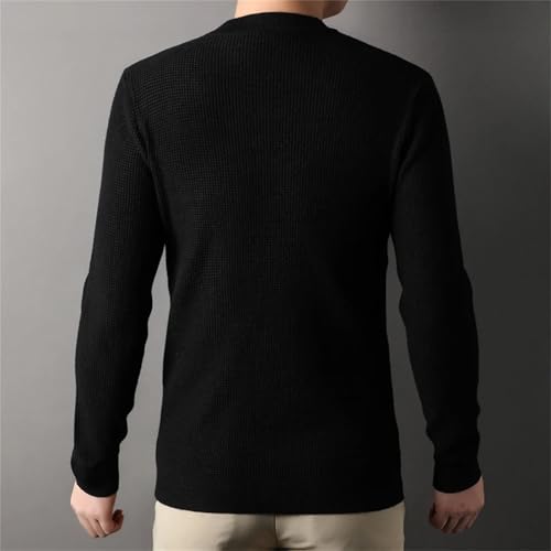 Men'S Autumn and Winter Knitted Sweater O-Neck Long-Sleeved Soft and Comfortable Casual Sweater2