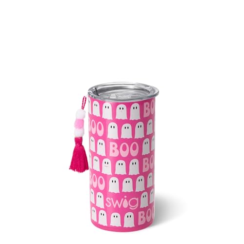 Swig Life 12oz Insulated Tumbler, Travel Coffee Tumbler with Lid, Cup Holder Friendly Travel Coffee Mug, Stainless Steel (Faboolous)