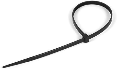 Nylon Cable Ties 6 In. 40lbs Rated, Black, 100 Pack