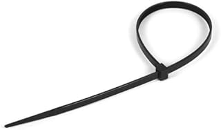 Nylon Cable Ties 6 In. 40lbs Rated, Black, 100 Pack