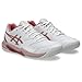 ASICS Women's Gel-Dedicate 8 Tennis Shoes, 8, White/Rose Rouge