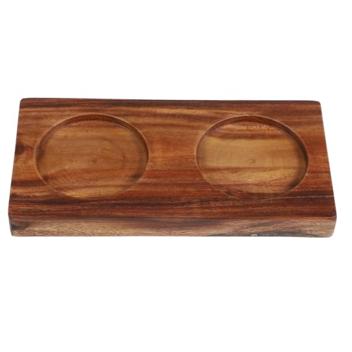 LOLIPPYY Bandeja de Madera para Pimienta y Sal 58 CM Soporte para Condimentos Antideslizante y Estable para Cocina y Mostrador