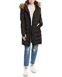 S13 Women's Uptown Long Down Puffer Coat, Matte Black, X-Small