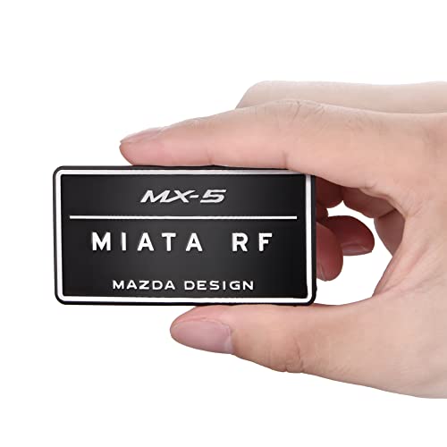 CARART Aluminum 3D Sticker Design Logo Car Refit Accessories Interior Decoration Casually Paste Metal Sticker Fit for Mazda MX5 RF ND