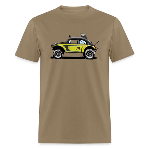 Baja Bug, 70's Beetle, Lime #10 Mens T-Shirt