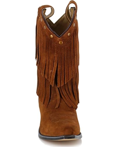Shyanne Girls' Double-Fringe Western Boot Snip Toe - 43514C4