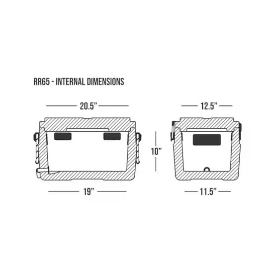 Rugged Road 65 Light Weight Cooler with Rigorite Coating (Gray) by Rugged Road - Used condition - Image 7