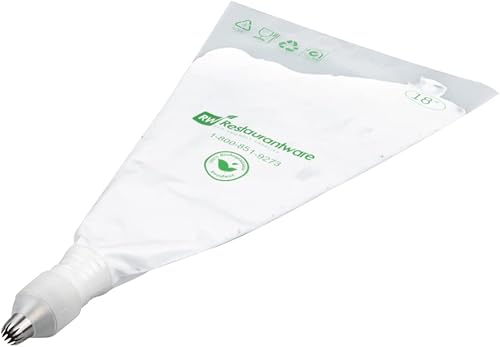 Miniatura 2 de Restaurantware Pastry Tek Punta de tubería, 1 punta de decoración de estrella abierta, #6B, resistente a abolladuras, punta de glaseado de acero