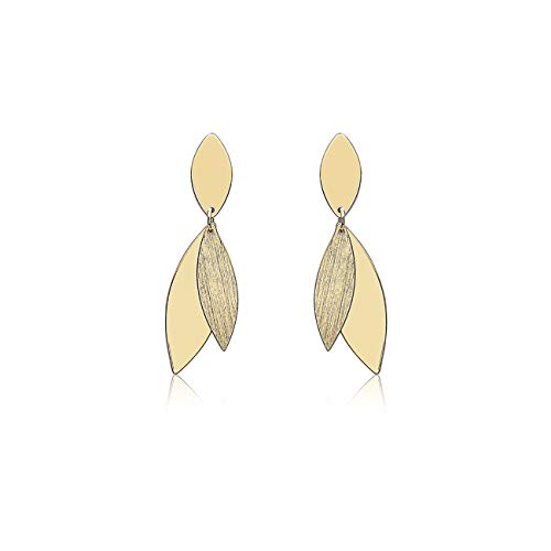 Boucles d'oreilles en or jaune 9 ct Carissima triple ellipses pour femme