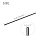 QUARKZMAN Kohlefaserstange, 4,5 mm x 150 mm Kohlefaserstab für RC-Flugzeug DIY Handwerk Drachenflügelrohr Quadcopter Arm Reparatur Packung mit 5
