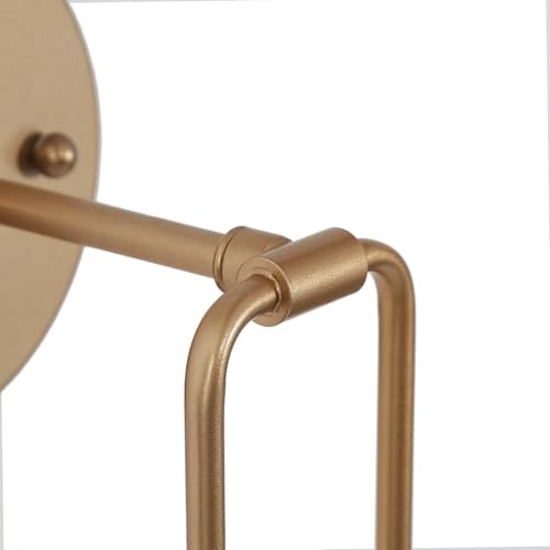 Image of KSANA Modern Gold Wall Sconce, 1-Light Sconce Wall Lighting with Globe Glass Shade Bedside Mounted Lamps Hardwired for Bathroom Hallway Entryway, 14.5 inch H