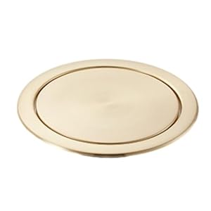 GZKDKZB Mülleimerdeckel Edelstahl Gold Rund