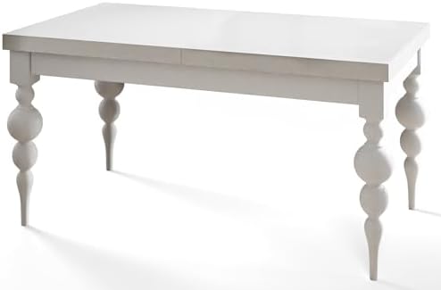 Mesa de comedor rectangular Lena, mesa extensible, tamaño: 140-18...