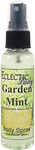 Eclectic Lady Garden Mint Body Spray, Double Strength, 2 ounces, Body Mist for Women with Clean, Light & Gentle Fragrance, Cologne with Soft, Subtle Aroma For Daily Use